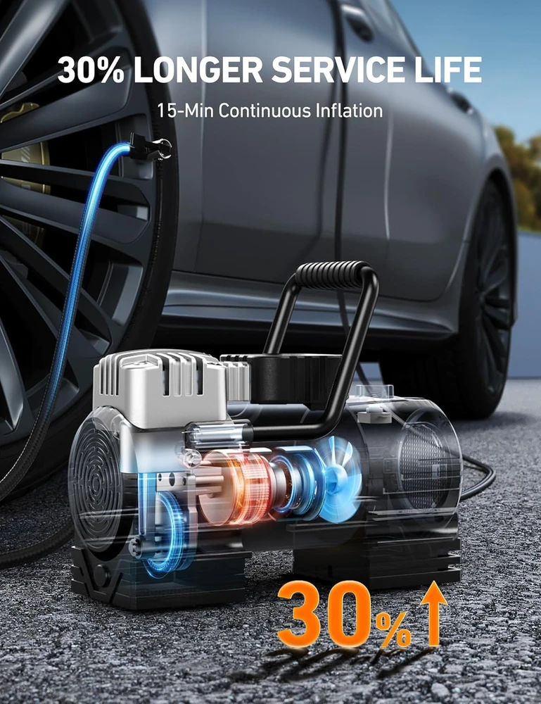 AstroAI nešiojamas automobilinis oro kompresorius 150 PSI, 12 V, AIRUN Z1