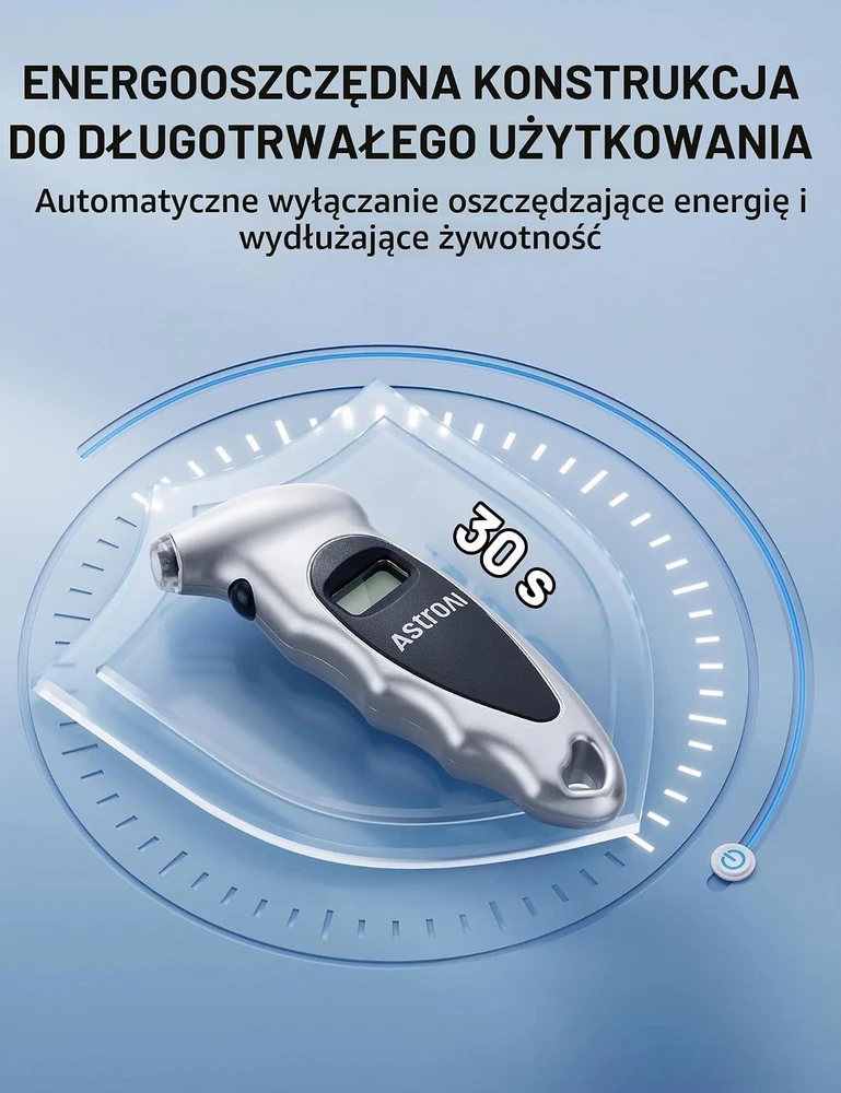 AstroAI skaitmeninis padangų slėgio matuoklis su LCD ekranu 150 PSI GL-0801A