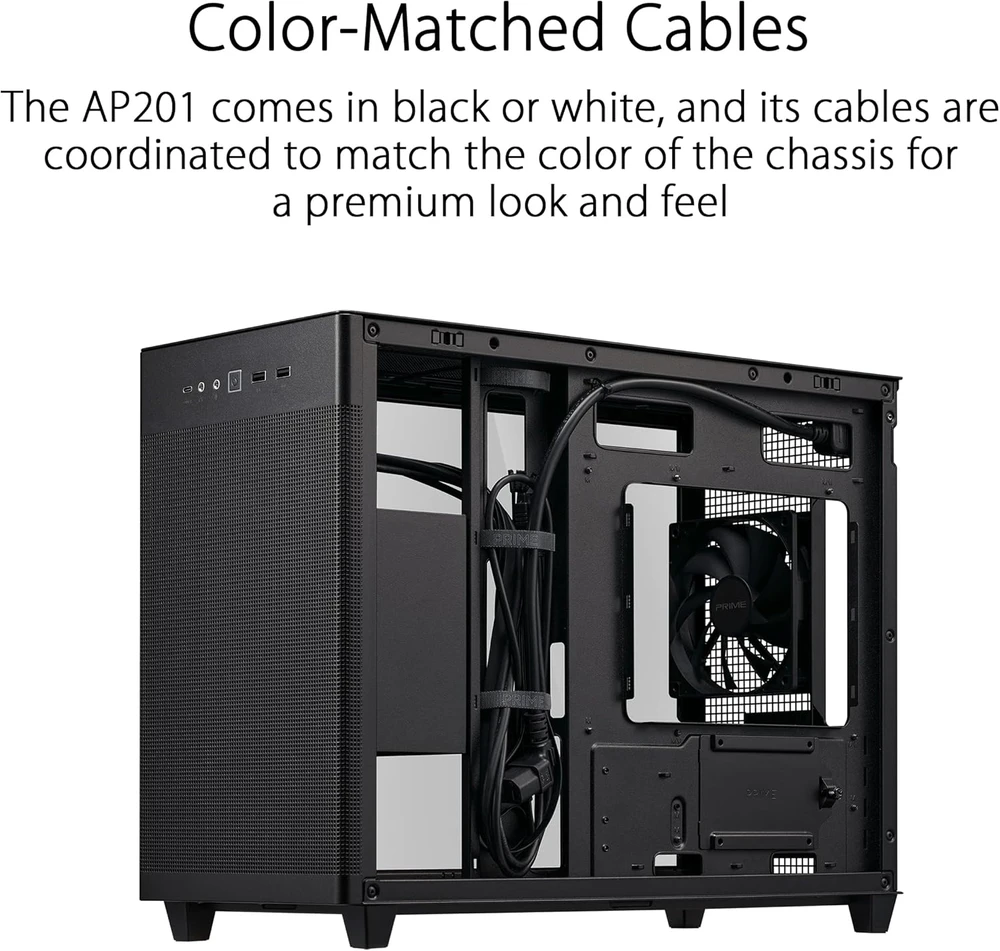 ASUS AP201 PRIME mATX korpusas TG