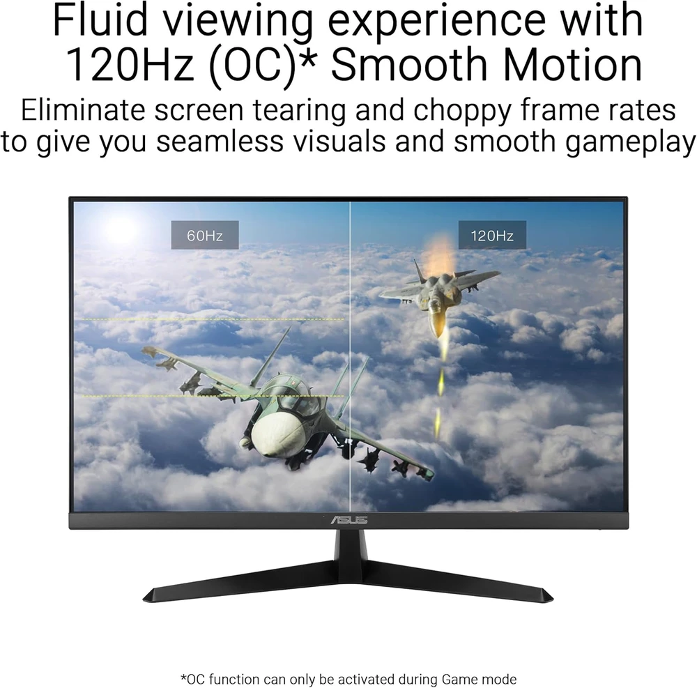Monitorius Asus | VY249HGR | 23.8 " | IPS | 16:9 | 120 Hz | 1 ms | 1920 x 1080 pikselių | 250 cd/m² | HDMI jungtys quantity 1