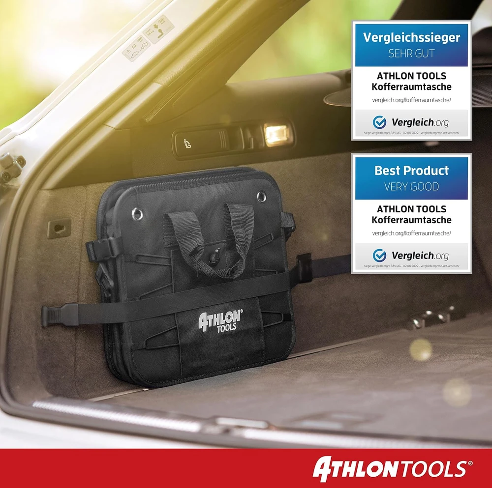 ATHLON TOOLS automobilio bagažinės organizatorius 60 l, atsparus vandeniui, C2701