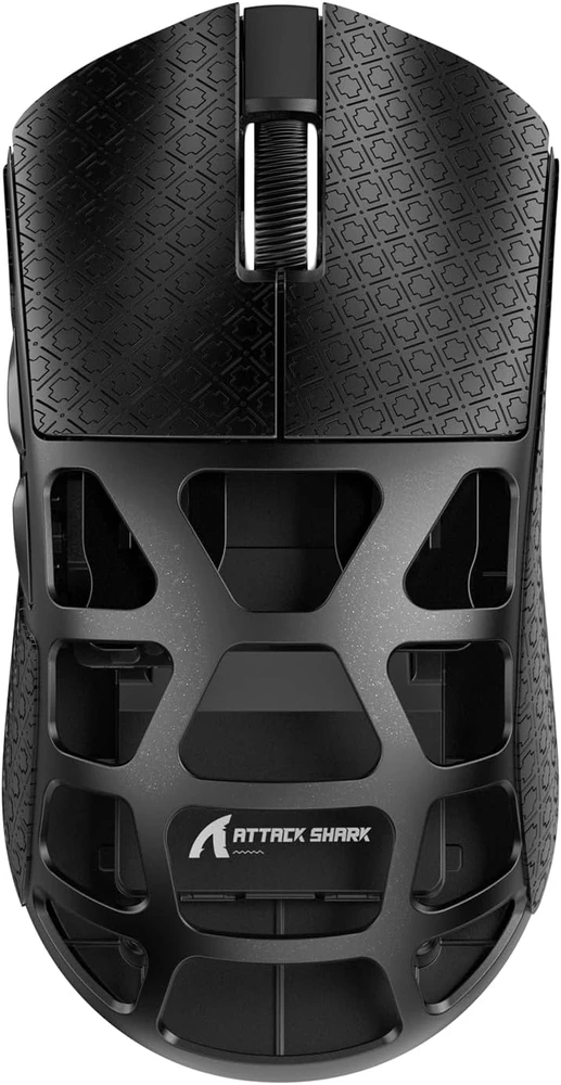 ATTACK SHARK bevielė žaidimų pelė, 46 g, 8000 Hz, PixArt PAW3395, 26000 DPI, USB-C/2.4G/Bluetooth, R3