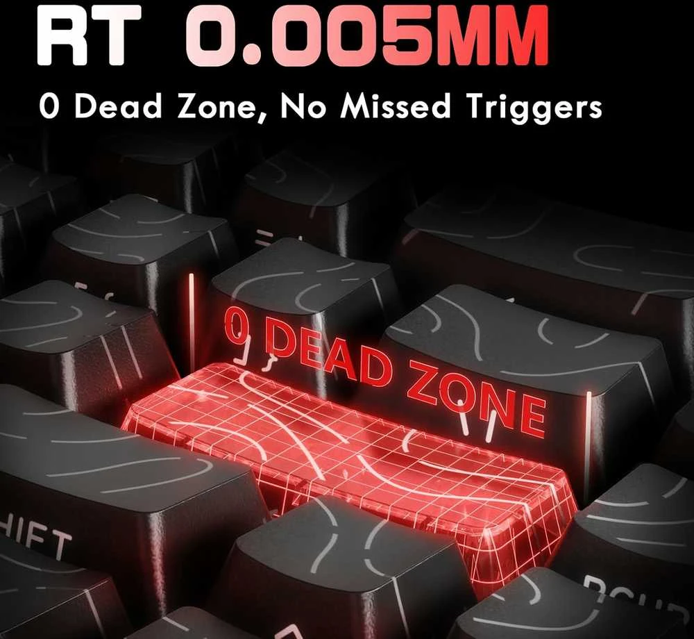 ATTACK SHARK X68MAX HE mechaninė RGB žaidimų klaviatūra, aliuminio korpusas, USB-C