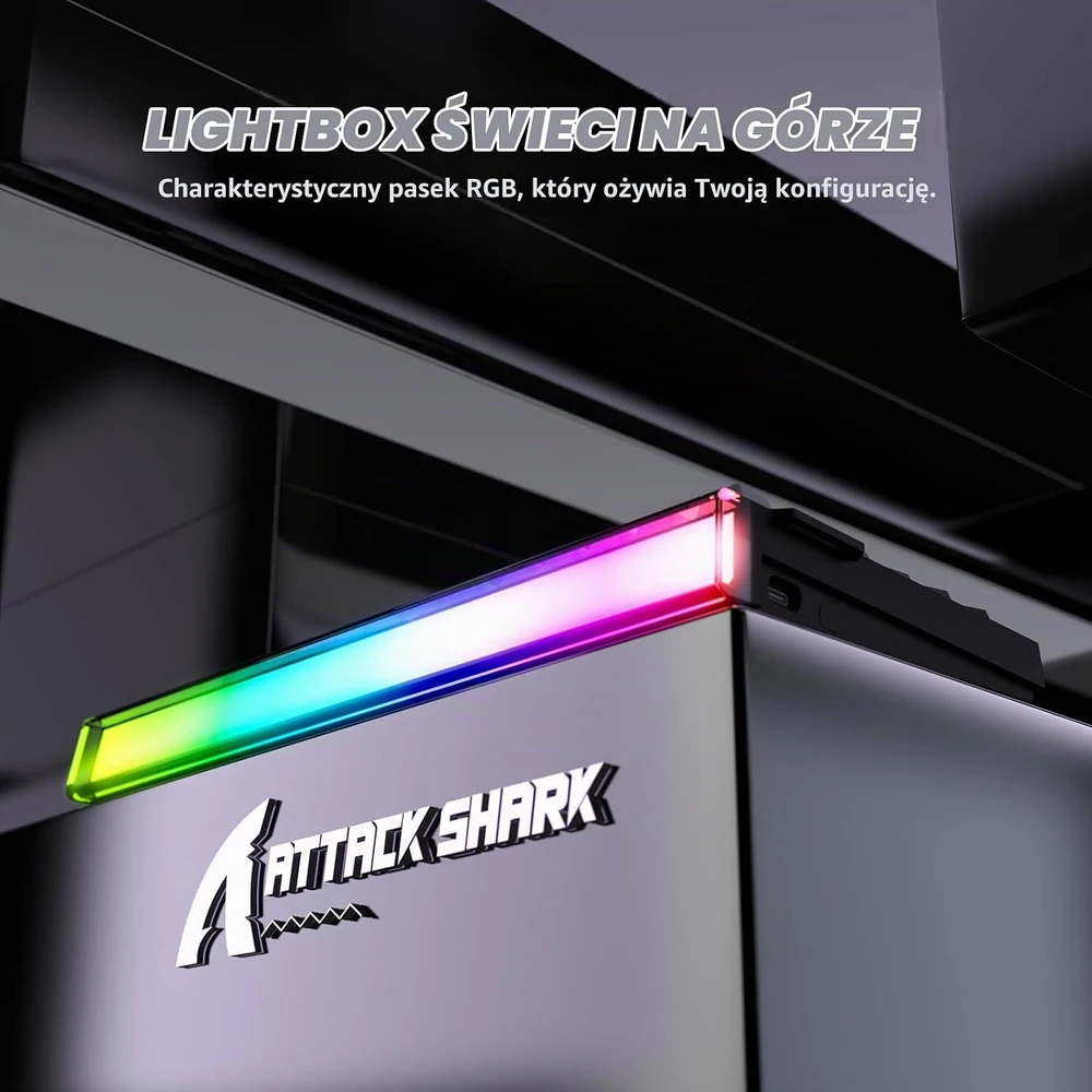 ATTACK SHARK žaidimų klaviatūra R85 HE, laidinė, 8000 Hz, Hall efekto jungikliai
