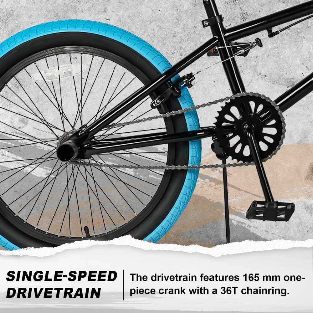 AVASTA BMX dviratis Rubato 20 K Pro vaikams ir jaunimui, 20 colių ratai, plieno rėmas