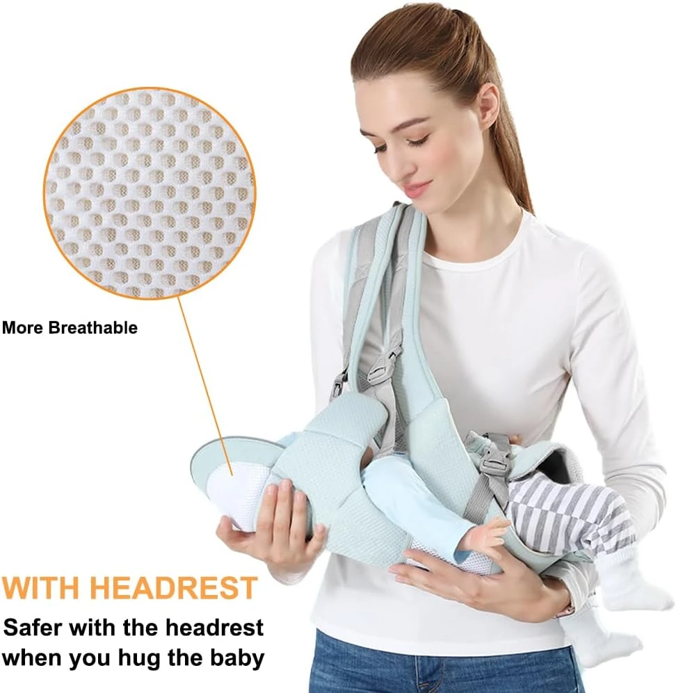 Azeekoom ergonominė kūdikio nešynė su klubine sėdyne, medvilninė, 0–48 mėn., AK001N
