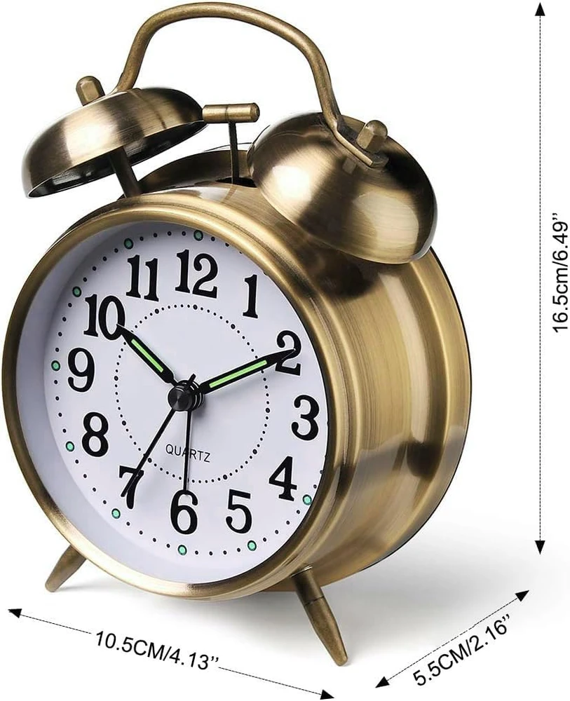 Azyh analoginis žadintuvas, 1 AA, 11,4 cm, A-Alarm Clock