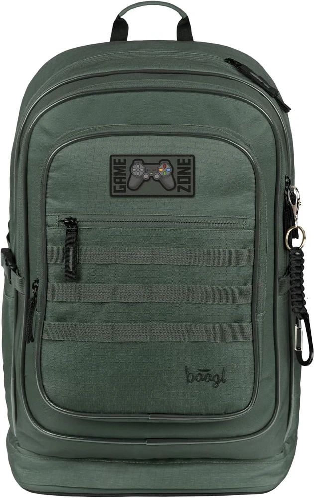 Baagl ergonominė mokyklinė kuprinė mergaitėms, trijų dalių rinkinys, 29 l, Grove dizainas