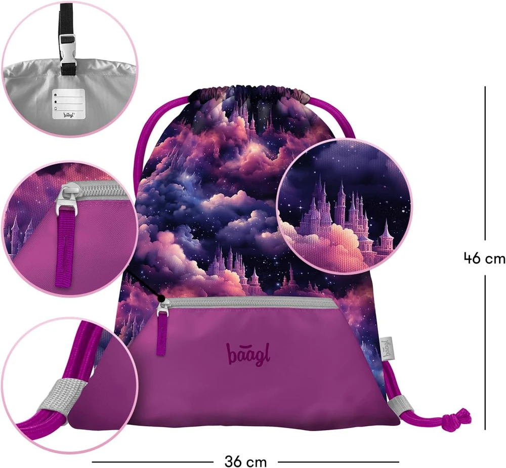 Baagl ergonominis mokyklinis rinkinys Zippy, 3 dalių, 18 l, vandeniui atsparus, A-34276