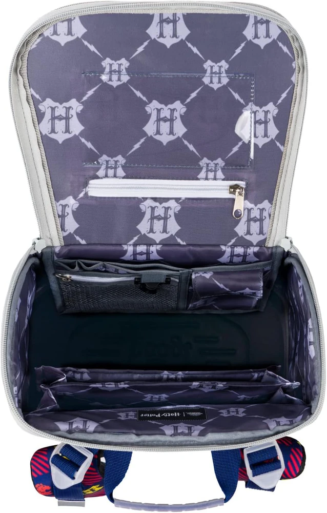 Baagl ergonominis vaikiškas mokyklinės kuprinės rinkinys Zippy, 18 l, reguliuojamais diržais, vandeniui atsparus, Harry Potter Gryffindor