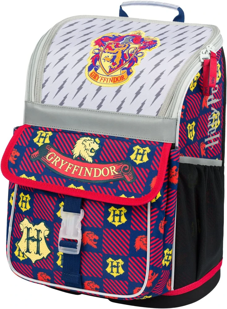 Baagl ergonominis vaikiškas mokyklinės kuprinės rinkinys Zippy, 18 l, reguliuojamais diržais, vandeniui atsparus, Harry Potter Gryffindor