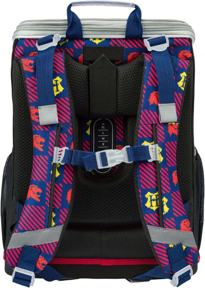 Baagl ergonominis vaikiškas mokyklinės kuprinės rinkinys Zippy, 18 l, reguliuojamais diržais, vandeniui atsparus, Harry Potter Gryffindor