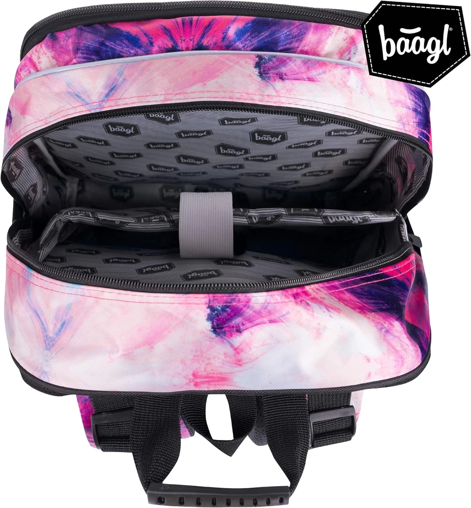 Baagl ergonomiška mokyklinė kuprinė vaikams, skyrius nešiojamajam kompiuteriui, 29 l, Abstract