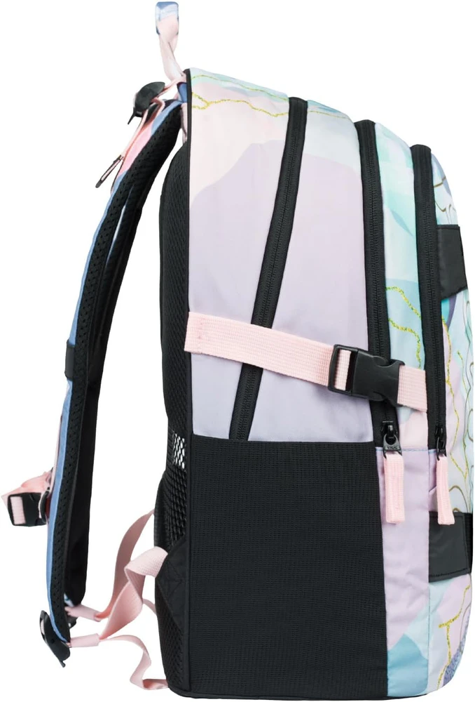 Baagl ergonomiška mokyklinės kuprinės rinkinys, 25 l, 5 dalių, Skate Moon, A-34736