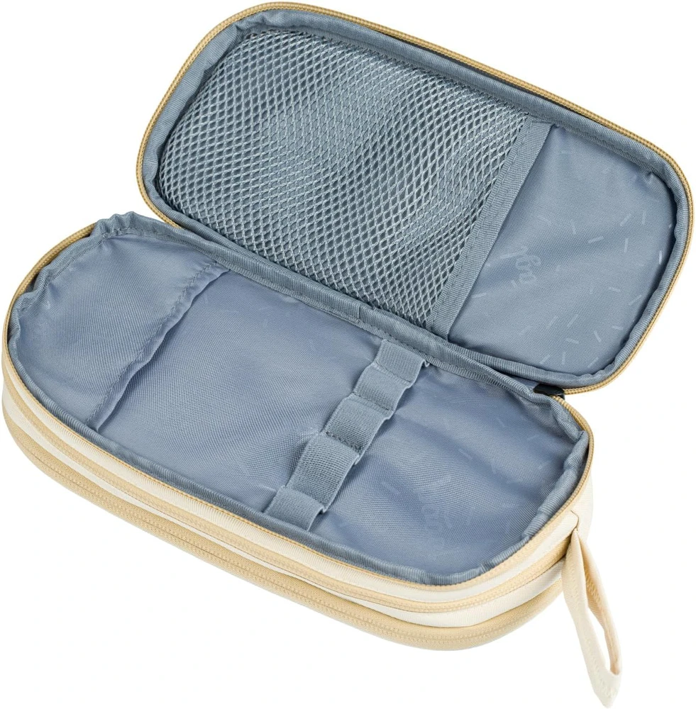 Baagl ergonomiškas 3 dalių mokyklinės kuprinės rinkinys, 35 l, termokišenė, smėlio spalva, Coolmate