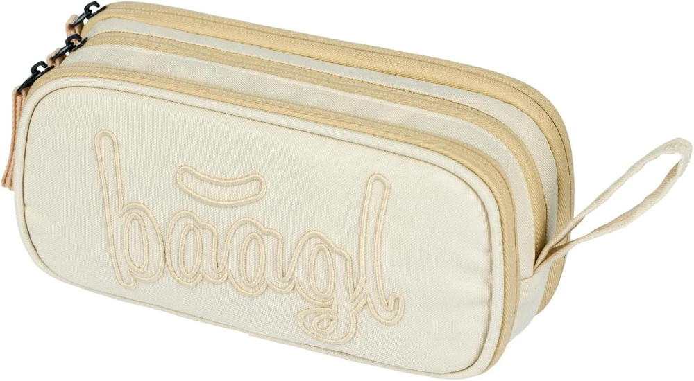 Baagl ergonomiškas 3 dalių mokyklinės kuprinės rinkinys, 35 l, termokišenė, smėlio spalva, Coolmate