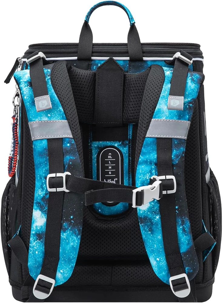 Baagl ergonomiškas mokyklinė kuprinė vaikams, 18 l, poliesteris, komplektas Zippy Set 3