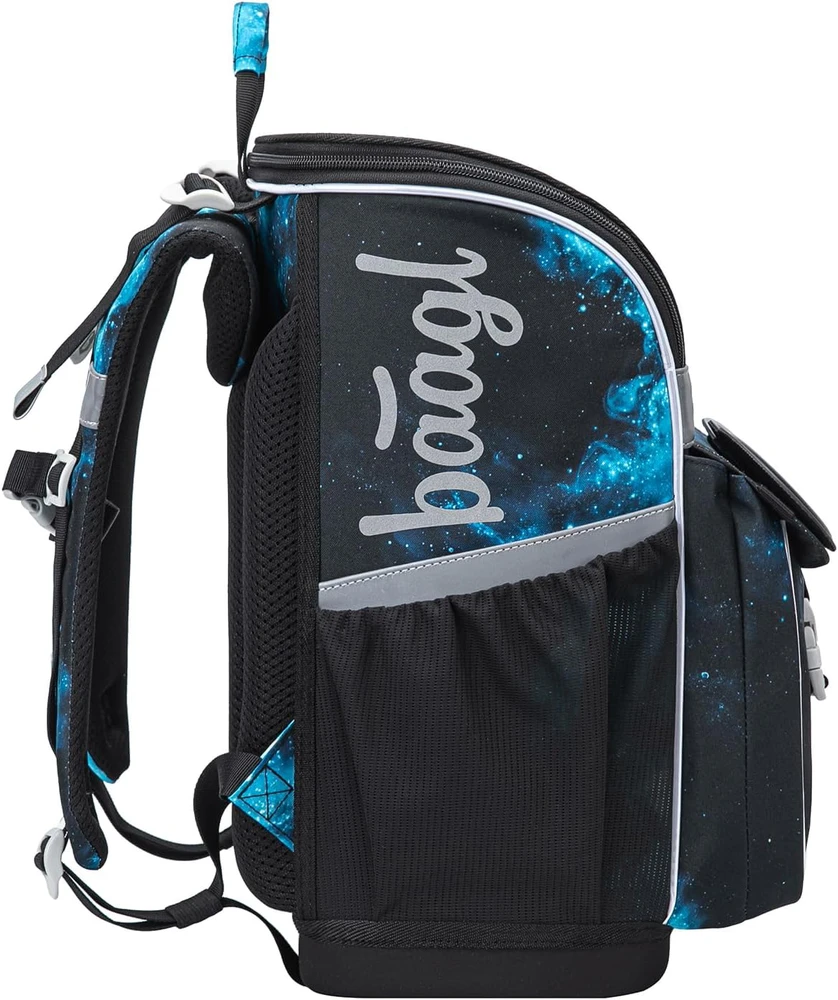 Baagl ergonomiškas mokyklinė kuprinė vaikams, 18 l, poliesteris, komplektas Zippy Set 3