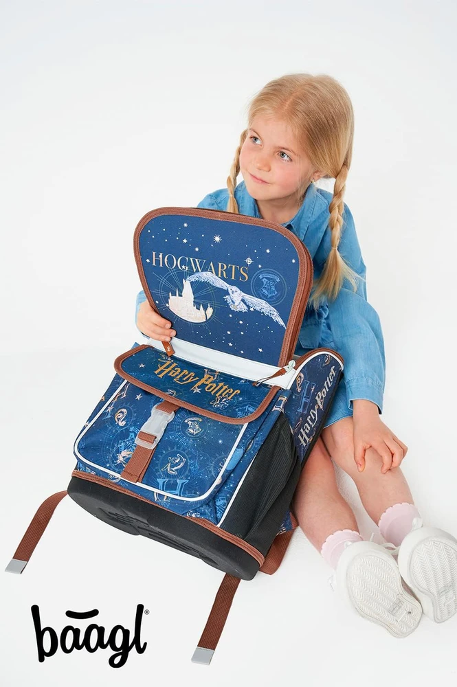 Baagl ergonomiškas mokyklinė kuprinė vaikams, 3 dalių rinkinys, 15,58 l, poliesteris, A-31994
