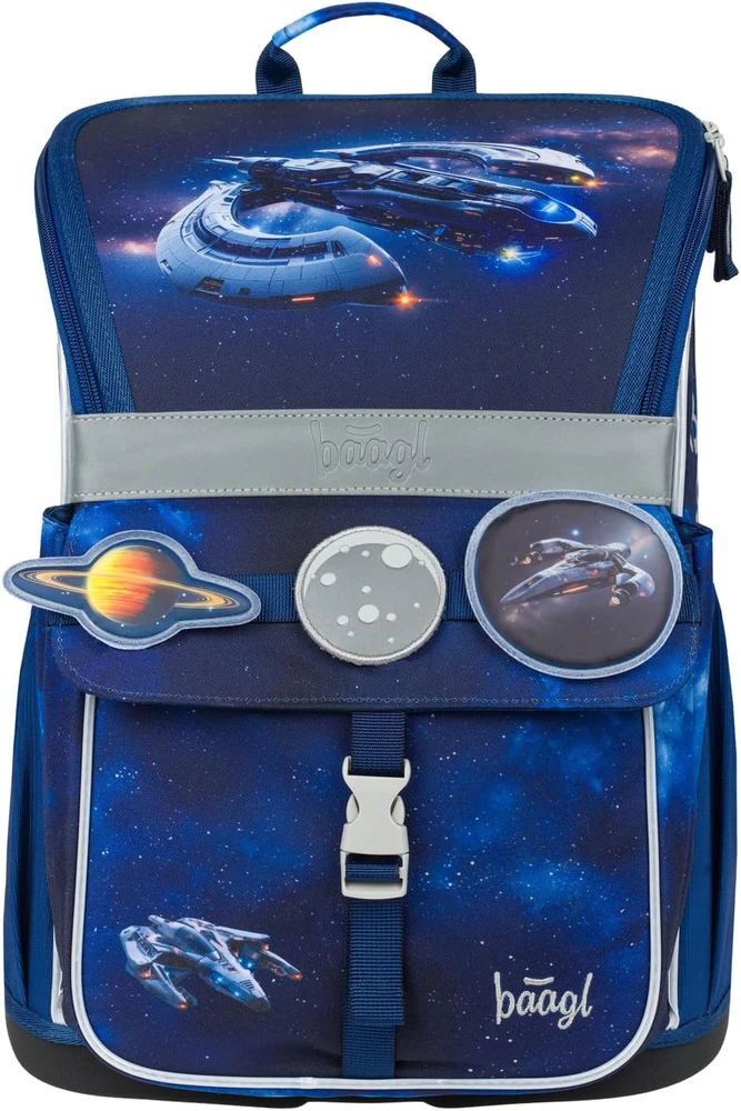 Baagl ergonomiškas mokyklinės kuprinės rinkinys vaikams, 3 dalių, 18 l, poliesteris, A-34791