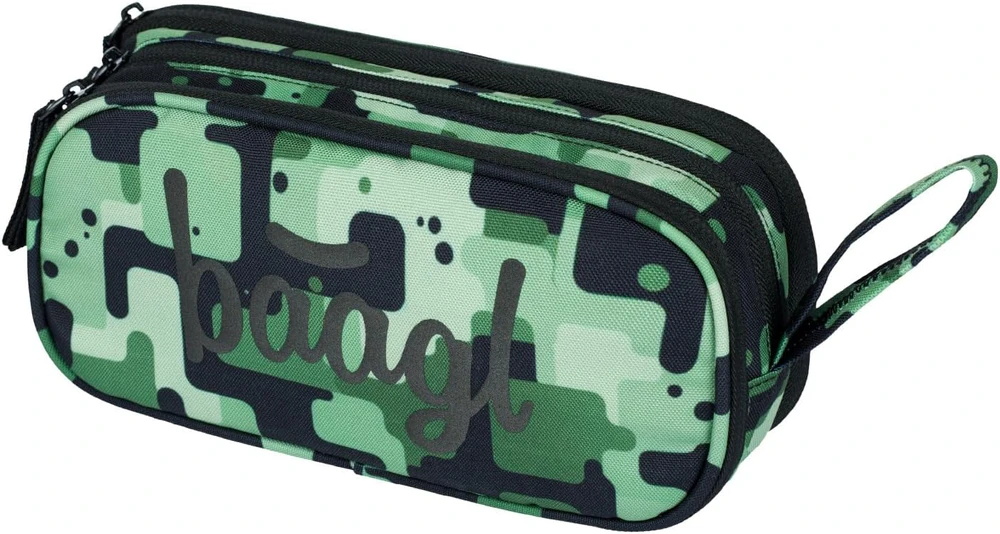 Baagl ergonomiškas mokyklinės kuprinės rinkinys Coolmate, 35 l, su termokišene, žalias, 3 dalių