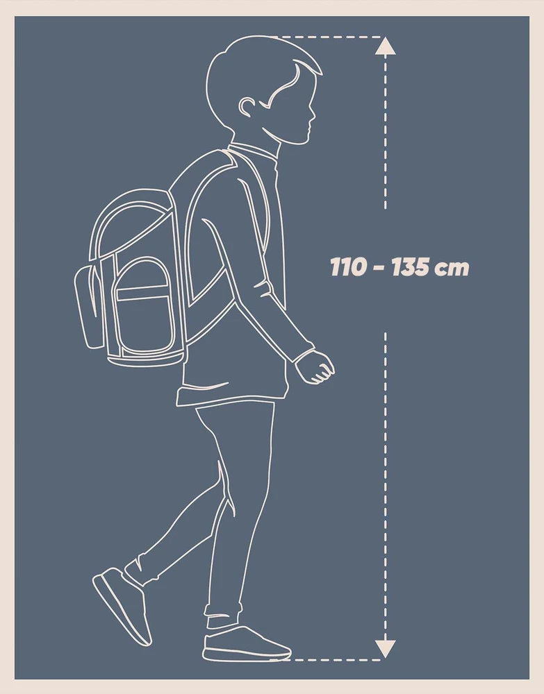 Baagl ergonomiškas mokyklinis rinkinys su kuprine, 18 l, paminkštintos petnešos, A-34275