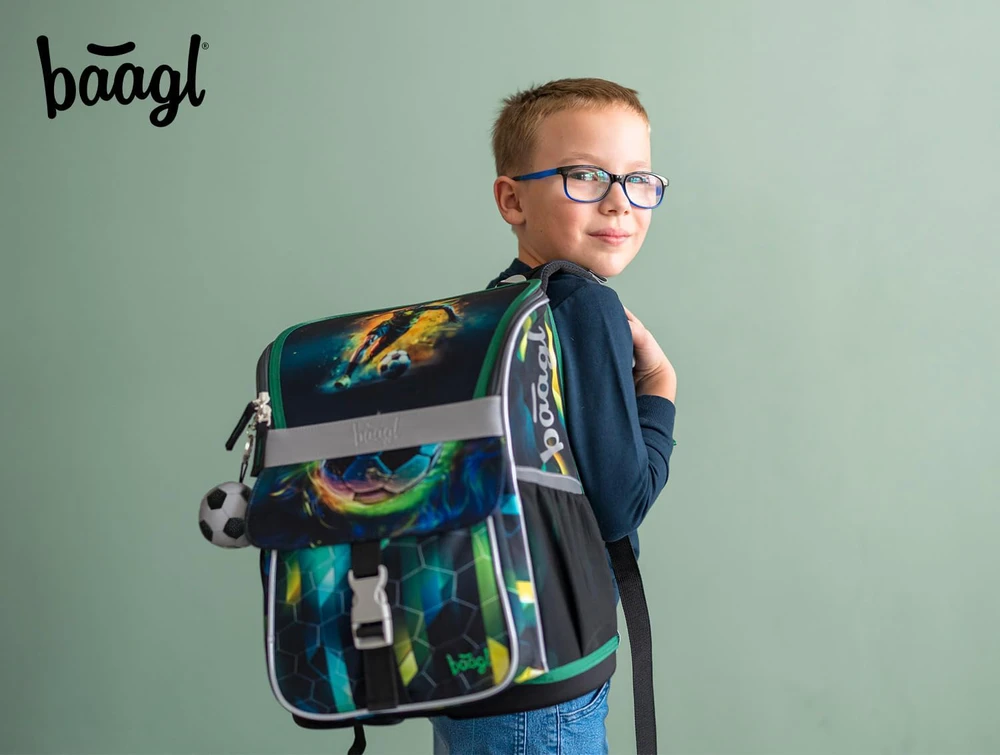 Baagl ergonomiškas mokyklinis rinkinys su kuprine, 18 l, paminkštintos petnešos, A-34275