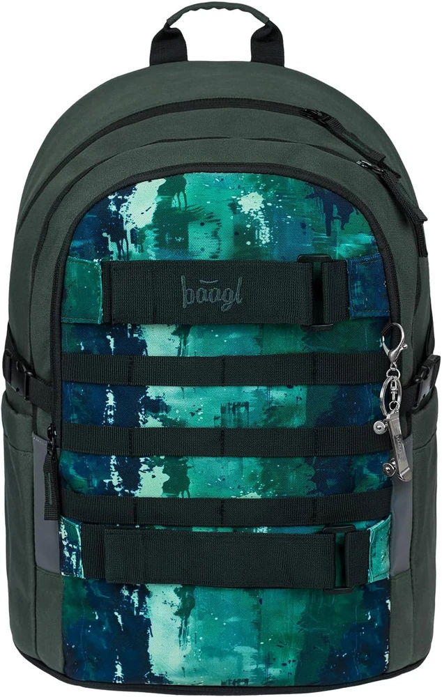 Baagl ergonomiškų mokyklinių kuprinių 5 dalių rinkinys vaikams, 25 l, poliesteris, Las, vidutinio dydžio, A-36548