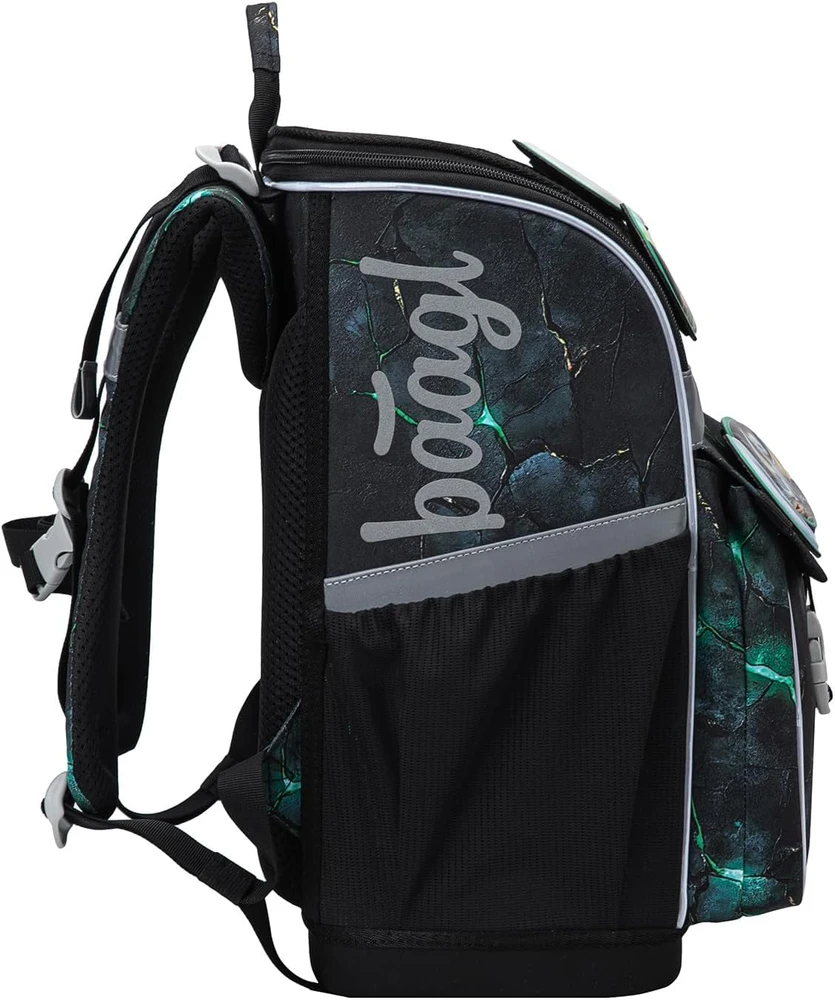 Baagl mokyklinė kuprinė rinkinyje, ergonomiškas, 18 l, poliesteris, Zippy Set 3