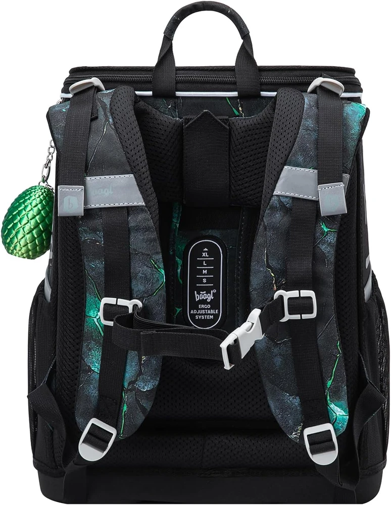Baagl mokyklinė kuprinė rinkinyje, ergonomiškas, 18 l, poliesteris, Zippy Set 3
