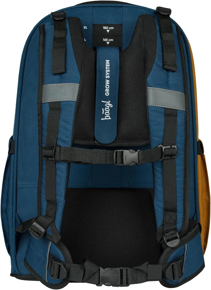 Baagl mokyklinė kuprinė su skyriumi nešiojamam kompiuteriui, 30 l talpa, Skate Max, M
