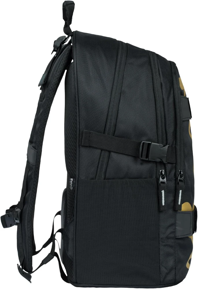 Baagl mokyklinė kuprinė vaikams, ergonomiška, 25 l, 3 skyrių, poliesteris, Skate Gold, A-34737