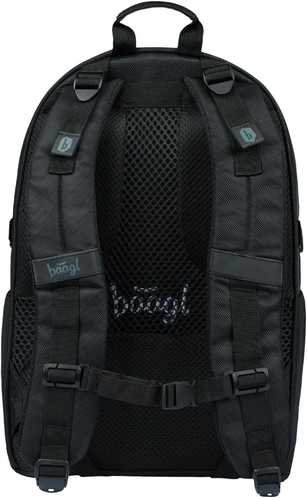 Baagl mokyklinė kuprinė vaikams, ergonomiška, 25 l, 3 skyrių, poliesteris, Skate Gold, A-34737