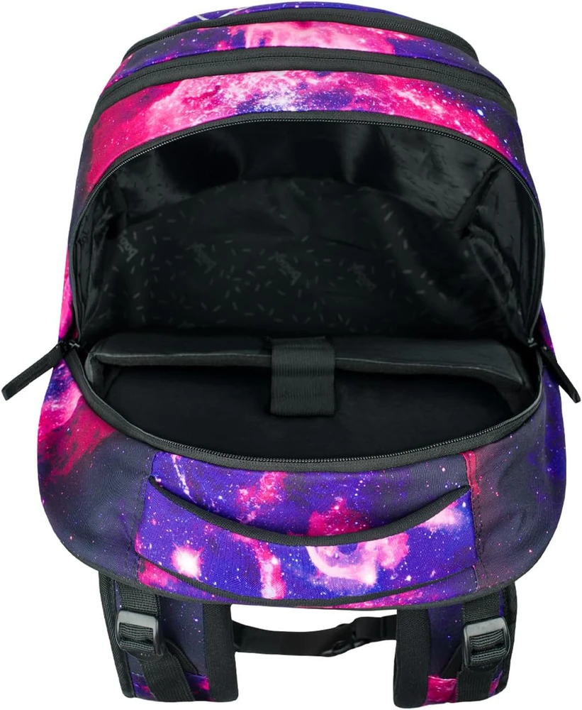 Baagl mokyklinė kuprinė vaikams ir paaugliams, 30 l, su skyriumi nešiojamam kompiuteriui, Skate Max Galaxy