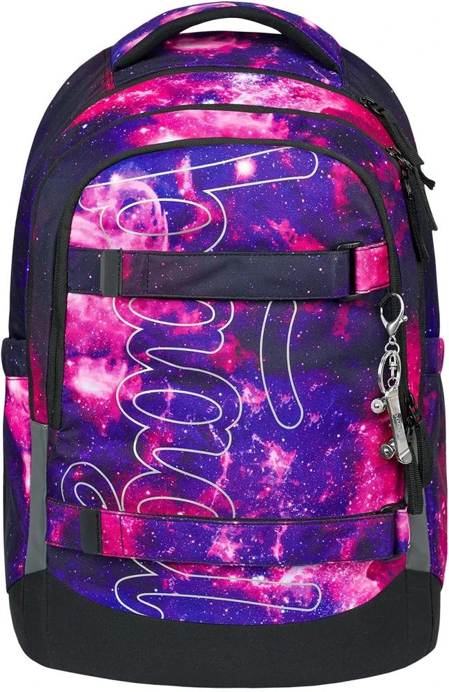 Baagl mokyklinė kuprinė vaikams ir paaugliams, 30 l, su skyriumi nešiojamam kompiuteriui, Skate Max Galaxy