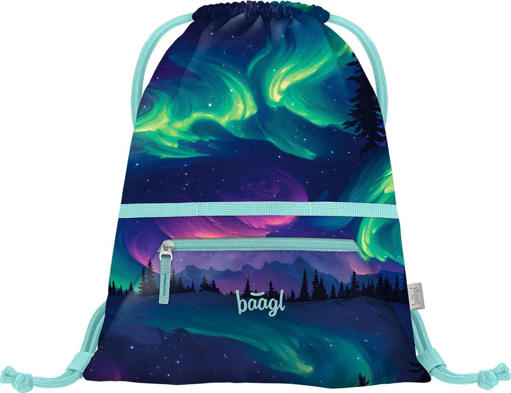 Baagl mokyklinė kuprinė Zippy Plus 3 dalių rinkinys, ergonominė, 21 l, poliesteris
