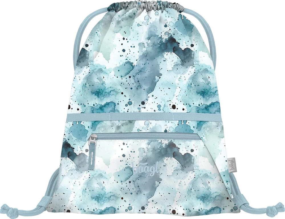 Baagl mokyklinės kuprinės Airy 5 dalių rinkinys, 16,5 l, lengvas, ergonomiškas, Polar, su prijuoste