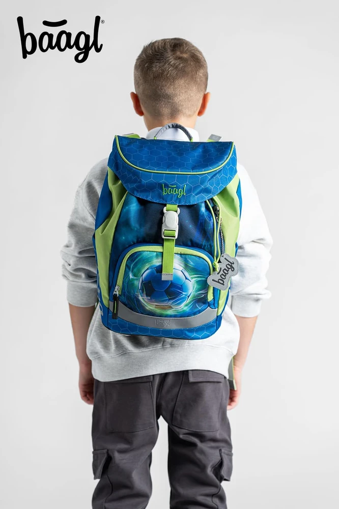 Baagl mokyklinės kuprinės Airy 5 dalių rinkinys, ergonomiškas, 16,5 l, vaikams, 24 x 18 x 36 cm