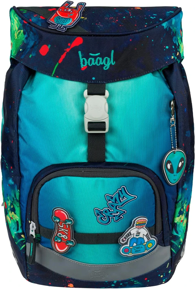 Baagl mokyklinės kuprinės rinkinys Airy, 5 dalių, 16,5 l, lengvas, ergonomiškas, A-34851
