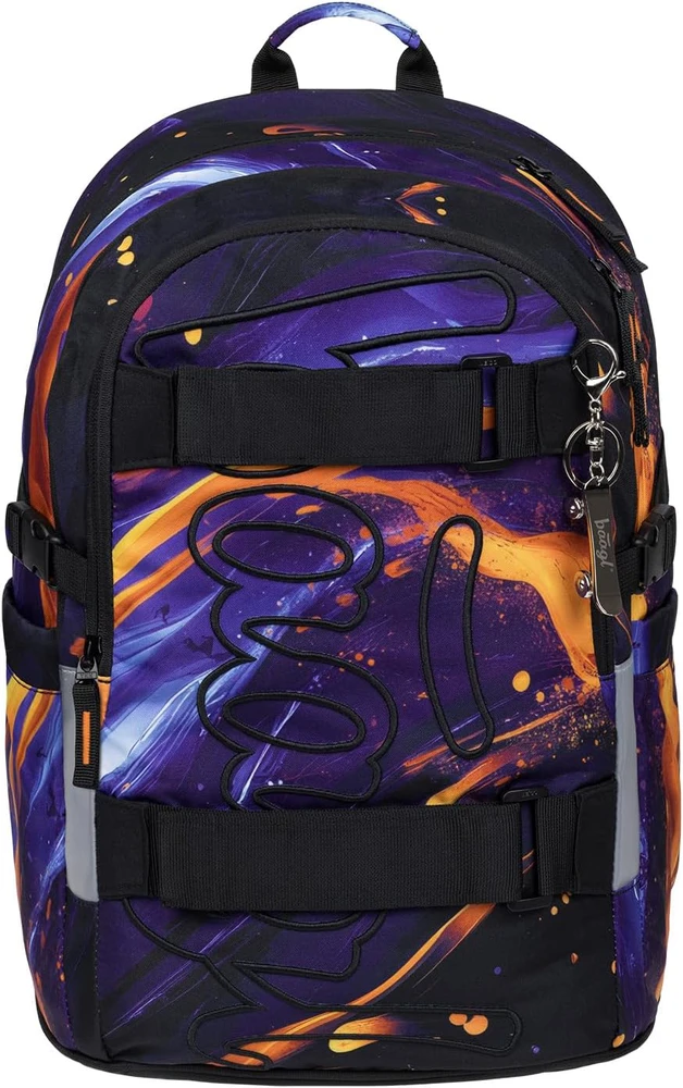Baagl mokyklinės kuprinės rinkinys vaikams, 5 dalių, 25 l, ergonomiškas, Vibe, A-36474