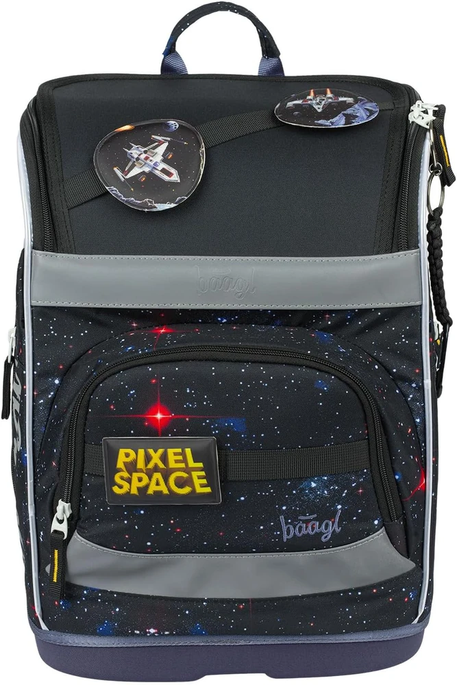 Baagl mokyklinės kuprinės rinkinys Zippy Plus, 3 dalių, ergonomiška, poliesteris, 21 l