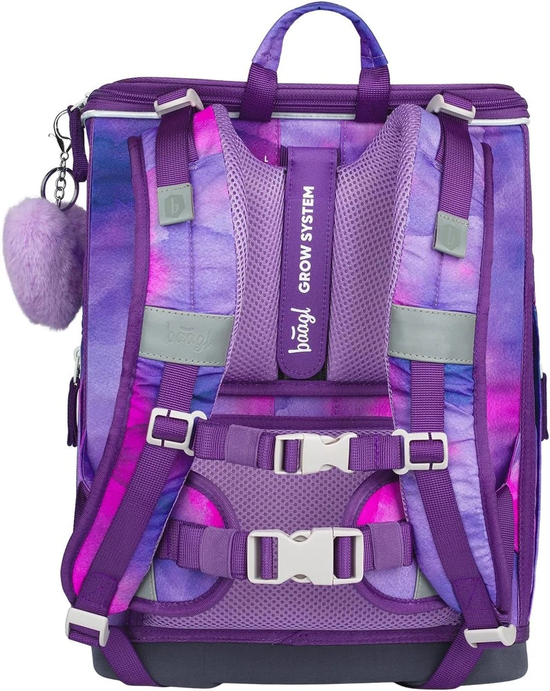 Baagl mokyklinės kuprinės rinkinys Zippy Plus, 3 dalių, 21 l, ergonomiška, pradinukams