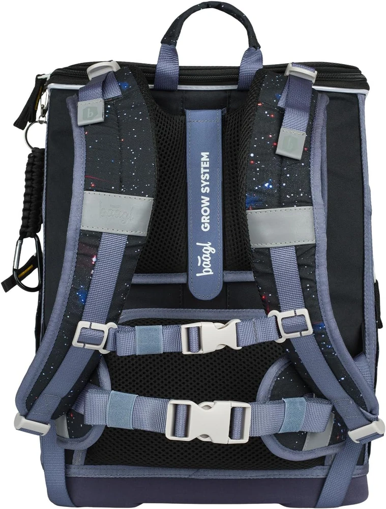 Baagl mokyklinės kuprinės rinkinys Zippy Plus, 3 dalių, ergonomiška, poliesteris, 21 l