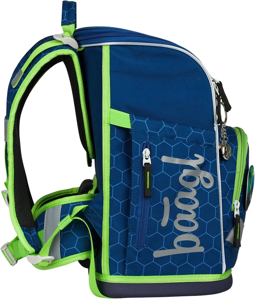 Baagl mokyklinės kuprinės Zippy Plus 3 dalių rinkinys, ergonomiškas, 21 l, poliesteris