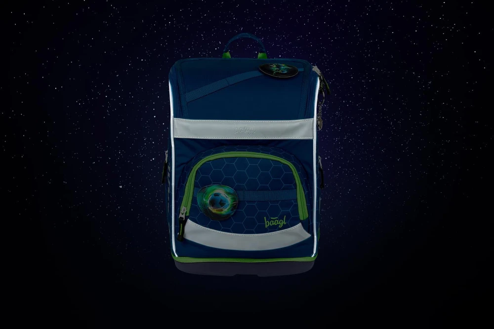 Baagl mokyklinės kuprinės Zippy Plus 3 dalių rinkinys, ergonomiškas, 21 l, poliesteris