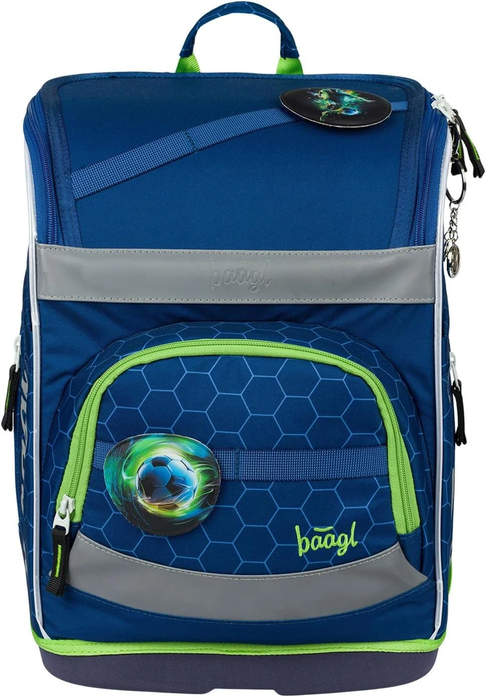 Baagl mokyklinės kuprinės Zippy Plus 3 dalių rinkinys, ergonomiškas, 21 l, poliesteris