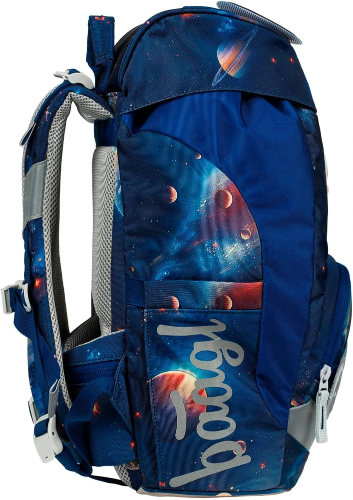 Baagl mokyklinis Airy 5 dalių rinkinys: lengva ergonomiška 16,5 l kuprinė, poliesteris, A-34849