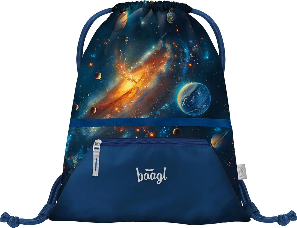 Baagl mokyklinis Airy 5 dalių rinkinys: lengva ergonomiška 16,5 l kuprinė, poliesteris, A-34849