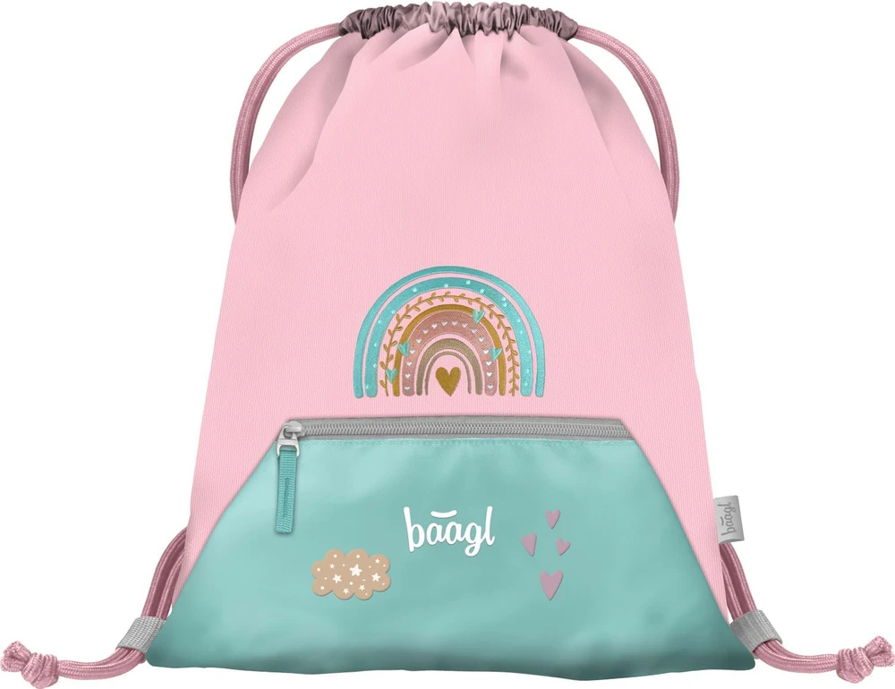 Baagl mokyklinis ergonomiška kuprinė rinkinyje, 18 l, poliesteris, reguliuojamos petnešos, A-34273