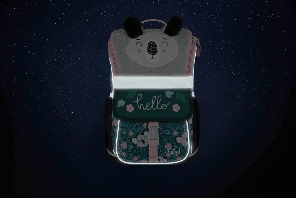 Baagl mokyklinis ergonomiškas kuprinės rinkinys vaikams, poliesteris, 18 l, 3 dalių, A-33123